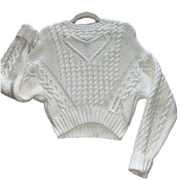 PacSun Sweaters - PacSun NWT White Cable Knit Sweater